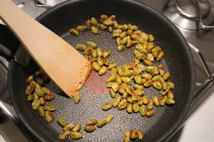 Panna cotta pistacho-vainilla : etape 25