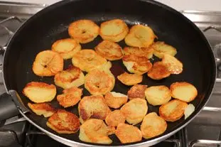 Tortita crujiente de puerro y patata