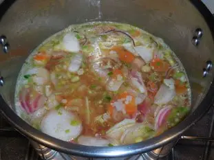 Sopa cremosa de verduras de invierno