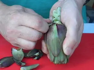 Cómo preparar las alcachofas violetas : etape 25