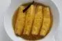 Cuartos de piña contifados en un jarabe de miel-vainilla-anís