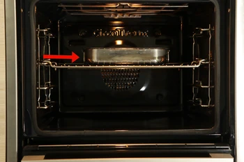 centro en el horno
