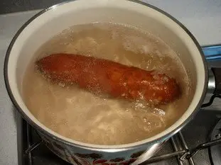 saucisse pochée