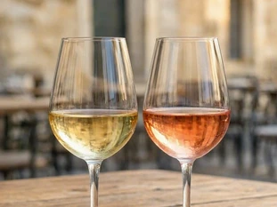 temperatura del vino rosado y blanco