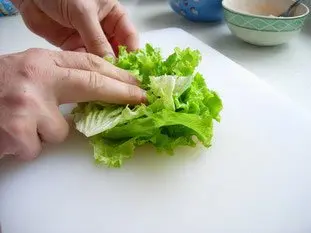 Chifonada de lechuga : Foto de la etapa2