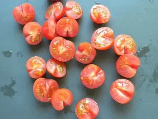Salsa pesto de tomate : Foto de la etapa2