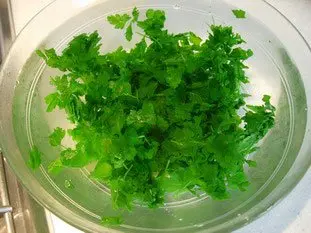Salsa verde de perejil : etape 25