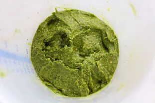 Pesto cilantro-nueces de acajú : Foto de la etapa5