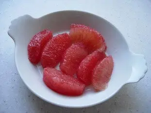 Frutas frescas con sabayón