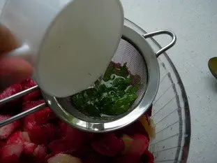 Ensalada de melocotones y menta : Foto de la etapa6