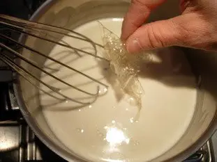 Crema de coco y vainilla para Elsa : etape 25