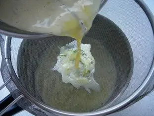 Verrine (vasito) de grosella negra, vainilla y limon verde