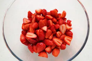 Fresas a la reducción de vino tinto, tomillo y limon : Foto de la etapa6