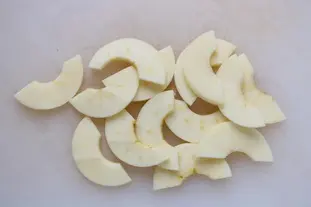 Flan de manzana