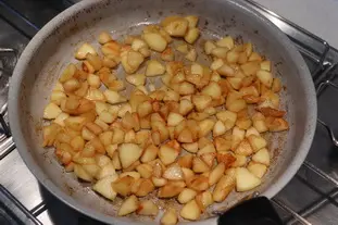 Flancitos con manzanas caramelizadas