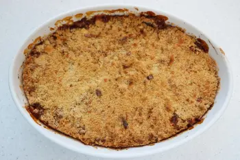 Crumble de manzana y whisky