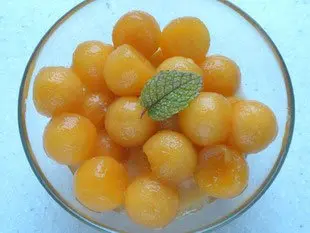 Melón glaseado al Porto