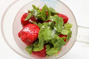 Sorbete de fresa y menta : Foto de la etapa2