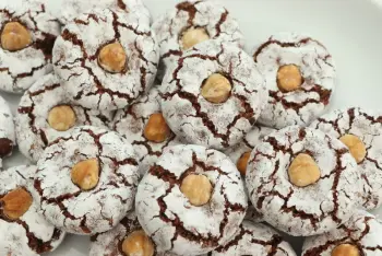 Amaretti de avellana y cacao
