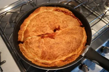 Tarta boulangère tatin con nectarinas de vid