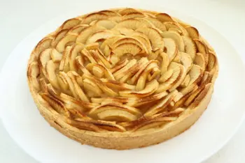 Tarta de manzana quebrada