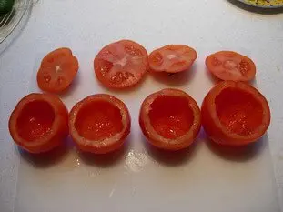 Tomates y calabacines rellenos : Foto de la etapa4