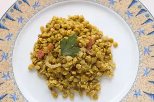 Guisantes partidos a la francesa