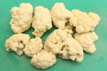 Puré de coliflor con salmón y espinacas : Etapa 1