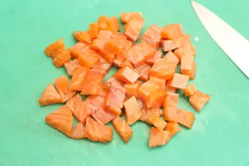 Puré de coliflor con salmón y espinacas : Etapa 6