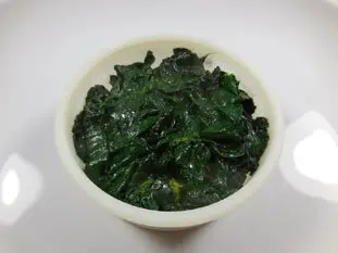 Polenta con espinacas y huevo pasado por agua : Foto de la etapa12