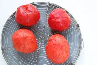 Huevos con cáscara de tomate : Foto de la etapa2