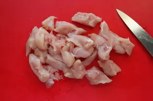 Gratinado de espinacas y pollo picante : Foto de la etapa1