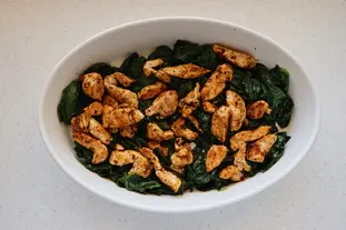 Gratinado de espinacas y pollo picante : Foto de la etapa9
