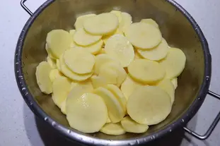 Gratinado de patatas y embutido : Foto de la etapa1