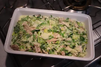 Gratinado de puerros con queso Morbier : Foto de la etapa10