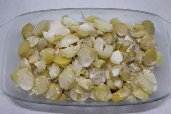 Gratinado de hojas de remolacha y patatas