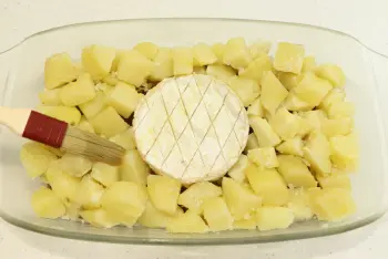 Camembert en el horno