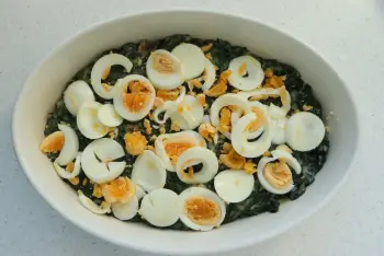 Parmentier de espinacas
