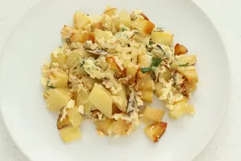 Gratinado de sardinas con patatas