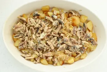 Gratinado de sardinas con patatas : Etapa 9