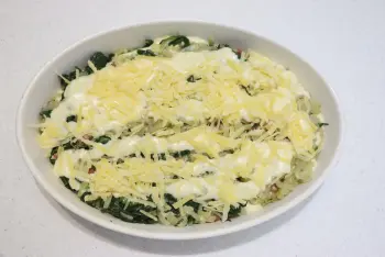 Acelgas gratinadas a la Mornay : Etapa 14