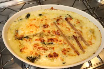 Acelgas gratinadas a la Mornay : Etapa 15