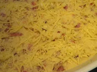 Puré de patatas gratinado con 2 jamones : Foto de la etapa5