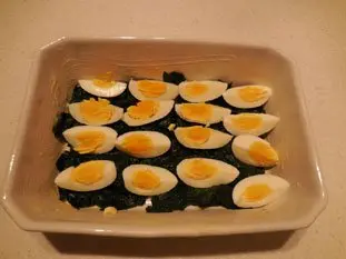Gratinado de espinacas y huevo duro : Foto de la etapa2