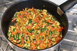 Clafoutis de verduras : etape 25