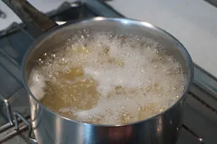 Gratinado de pasta con mozzarella : Foto de la etapa2