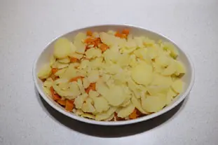 Gratinado de potimarron y patatas ahumadas : Foto de la etapa10
