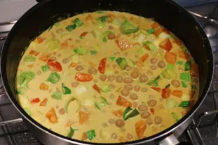 Curry indio de verduras