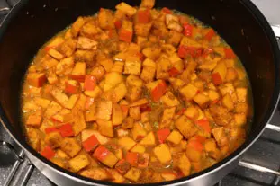Curry indio de verduras : Foto de la etapa9