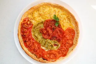Tarta de tomate y queso